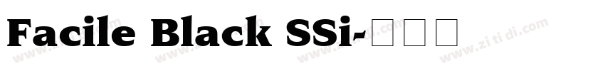 Facile Black SSi字体转换
